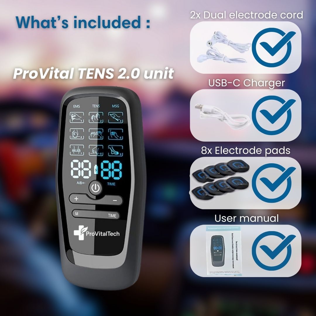 ProVital TENS 2.0 - ProVitalTech-what's included